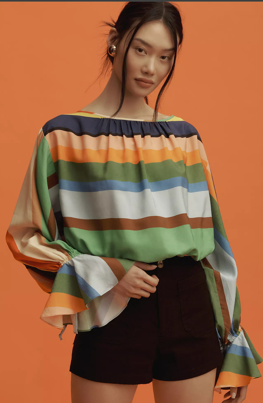 New Hope for Flowers Bell-Sleeve Blouse - XS